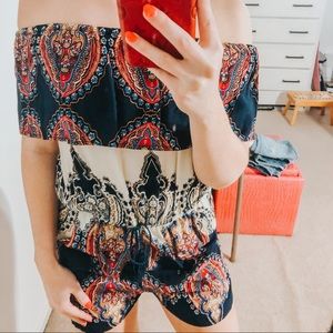 Printed Romper